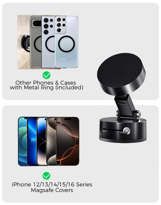 360° Magnetic vacuum  Phone Holder