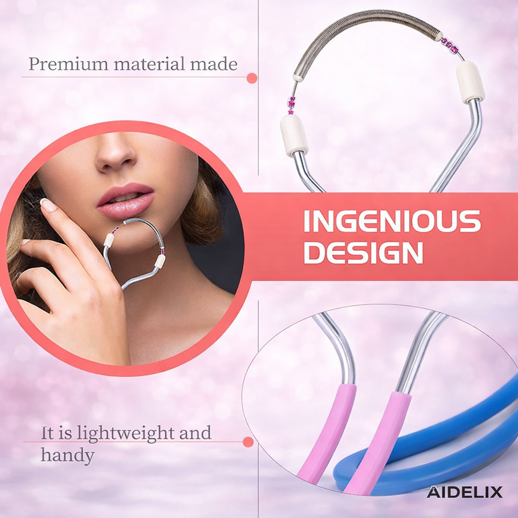 AIDELIX™ - Portable Painless Spring Facial Epilator for Face