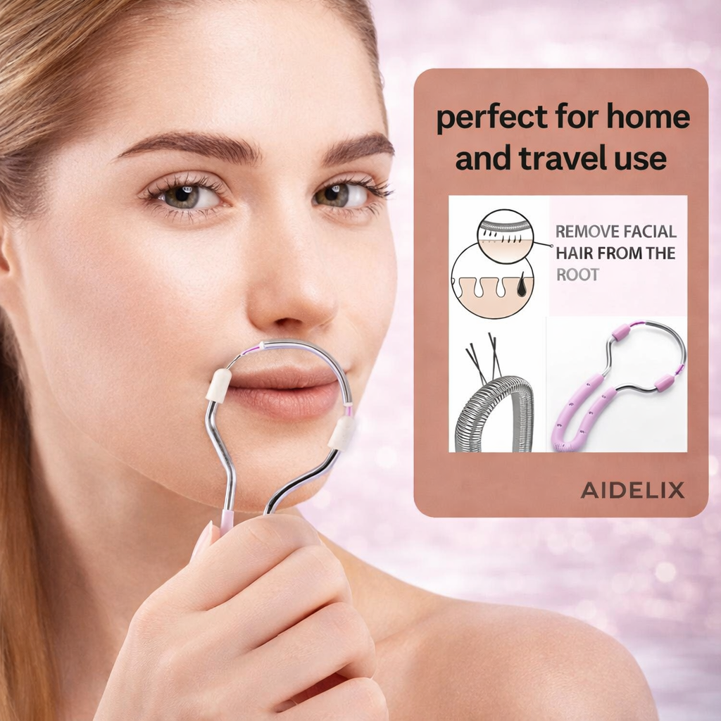 AIDELIX™ - Portable Painless Spring Facial Epilator for Face