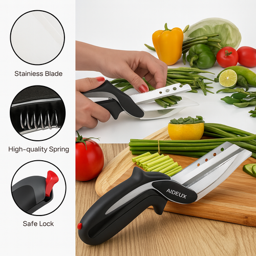 AIDELIX™ Clever Cutter 2-in-1 Kitchen Knife