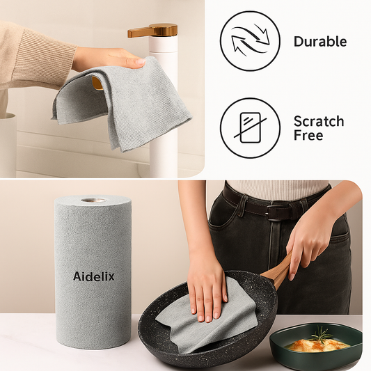 AIDELIX™ – MICROFIBER CLEANING CLOTH ROLL
