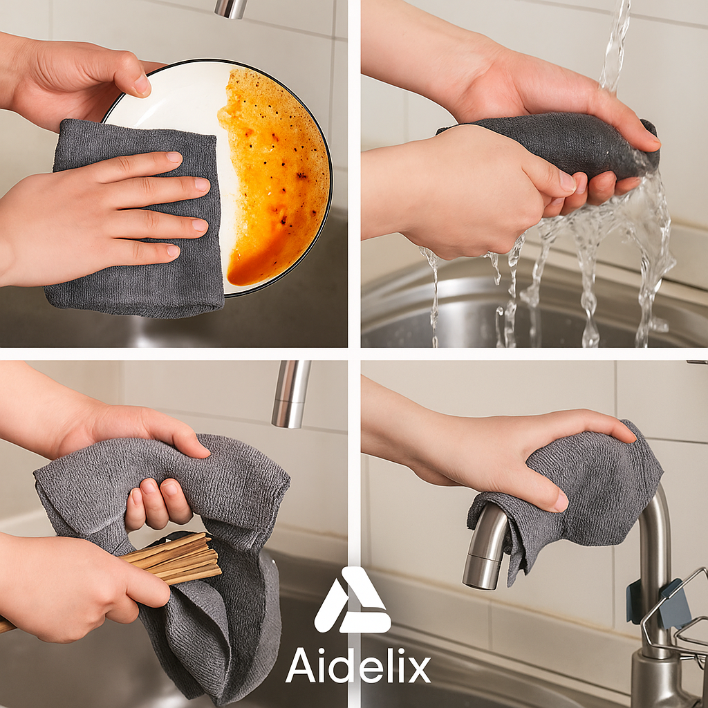 AIDELIX™ – MICROFIBER CLEANING CLOTH ROLL