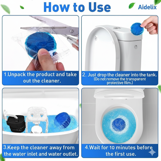 Aidelix™ – Toilet Cleaning Tablets
